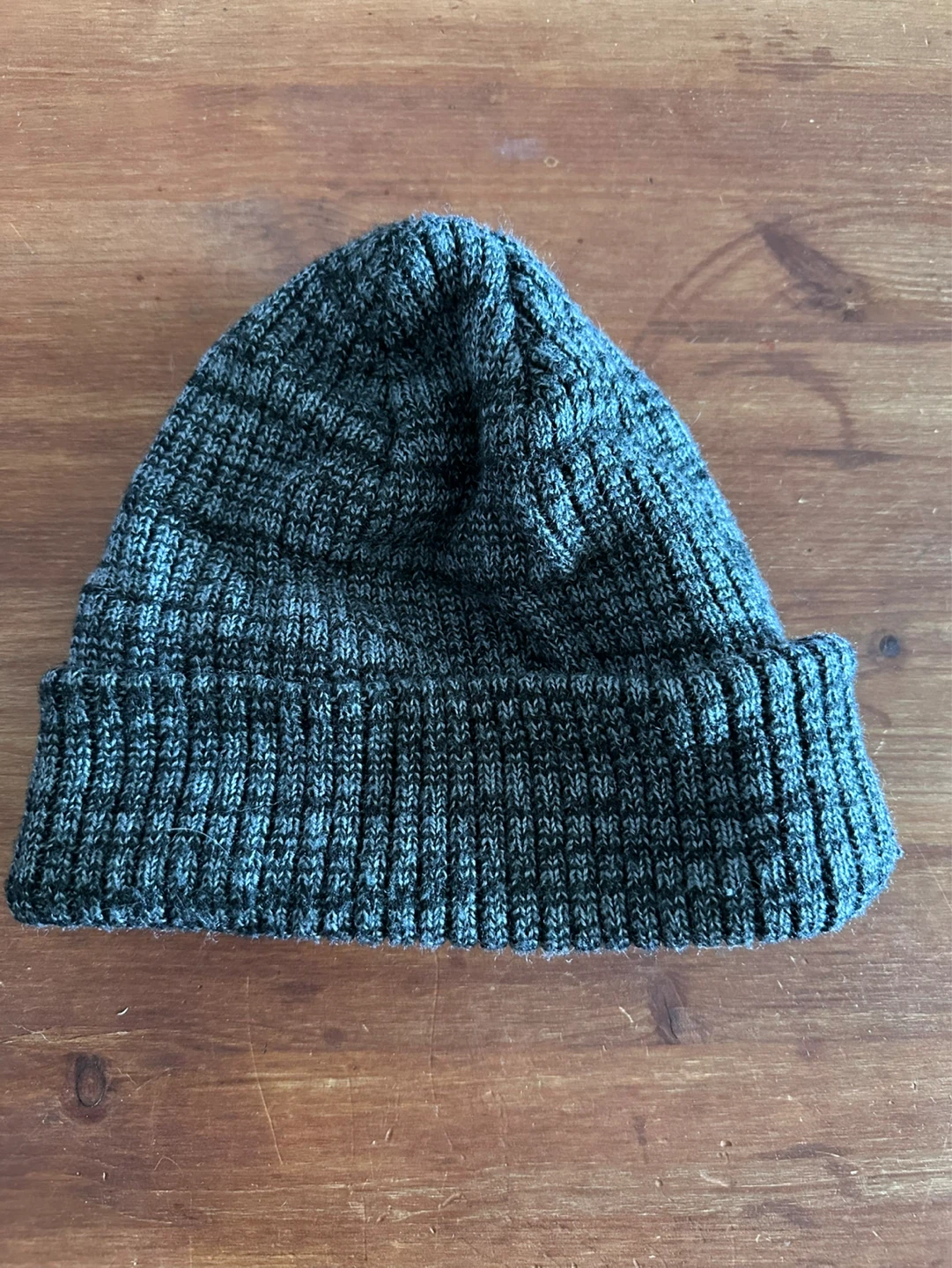 Dark Grey Ribbed Beanie