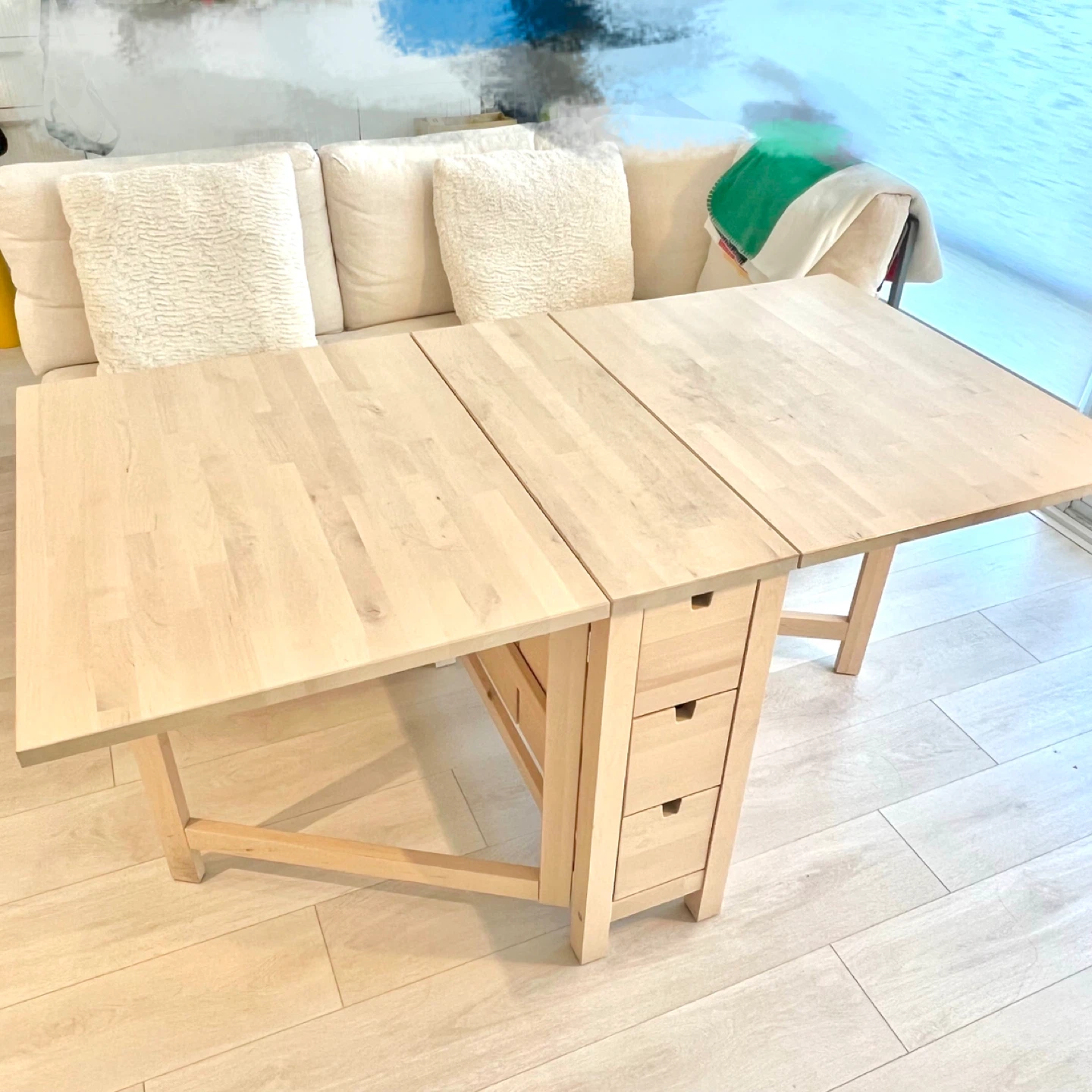 (Retail $450)IKEA Gateleg Dining/Study Table - Norden - photo 2