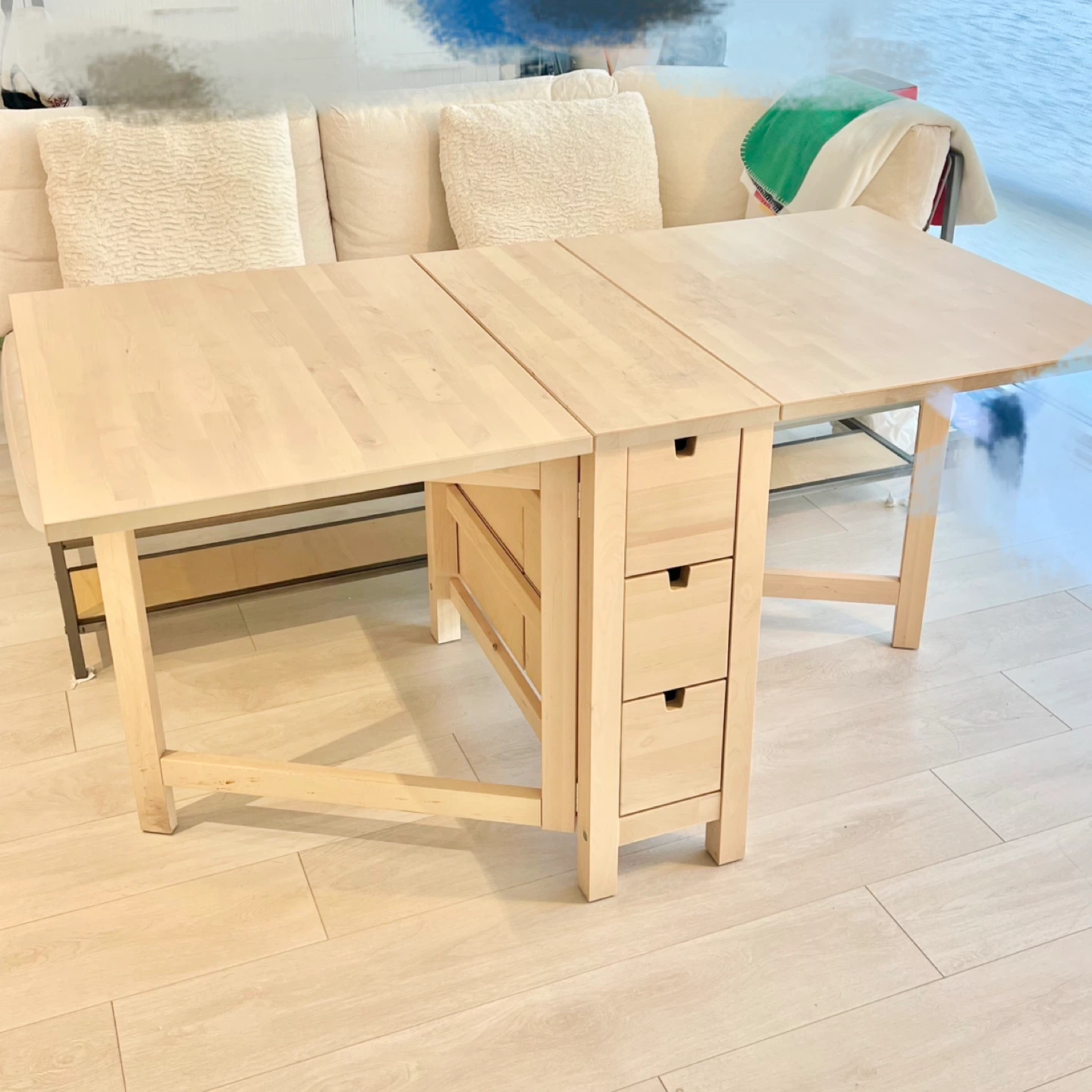 (Retail $450)IKEA Gateleg Dining/Study Table - Norden