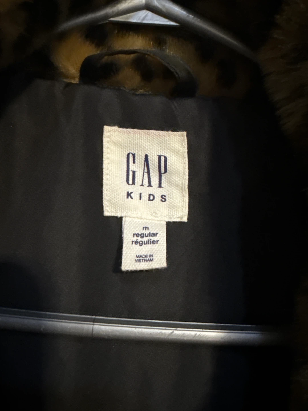 Gap Kids Leopard Print Faux Fur Coat - Size M - photo 3