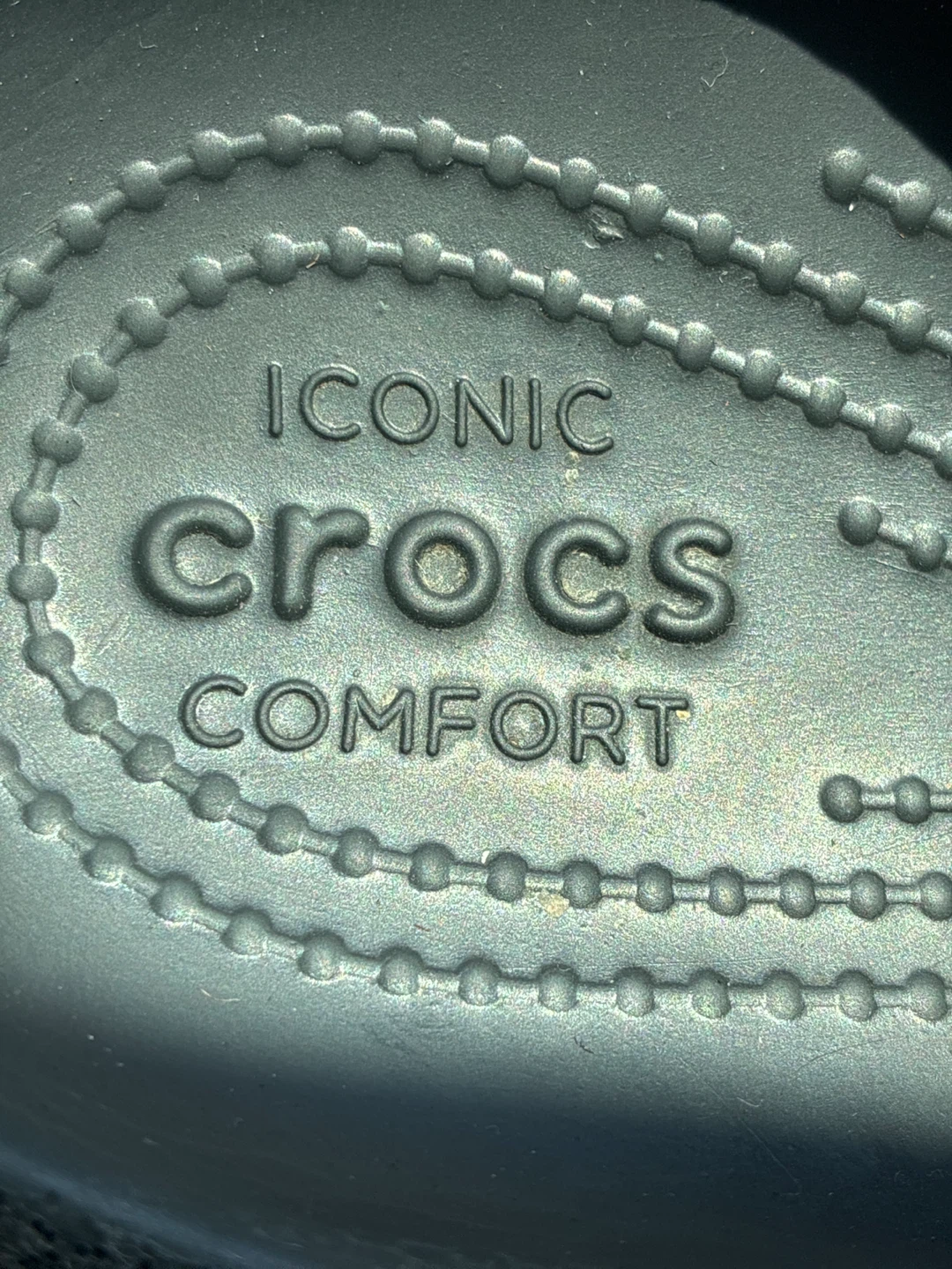 Crocs Platform Black Glitter Studded Clogs Women's Size 6 - photo 4