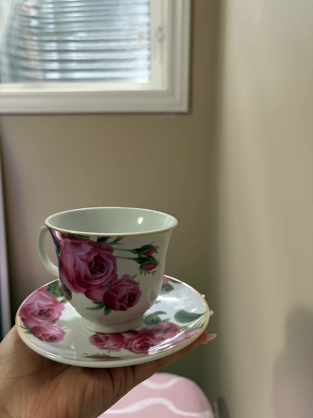 Floral Teacup and Saucer Set - photo 3