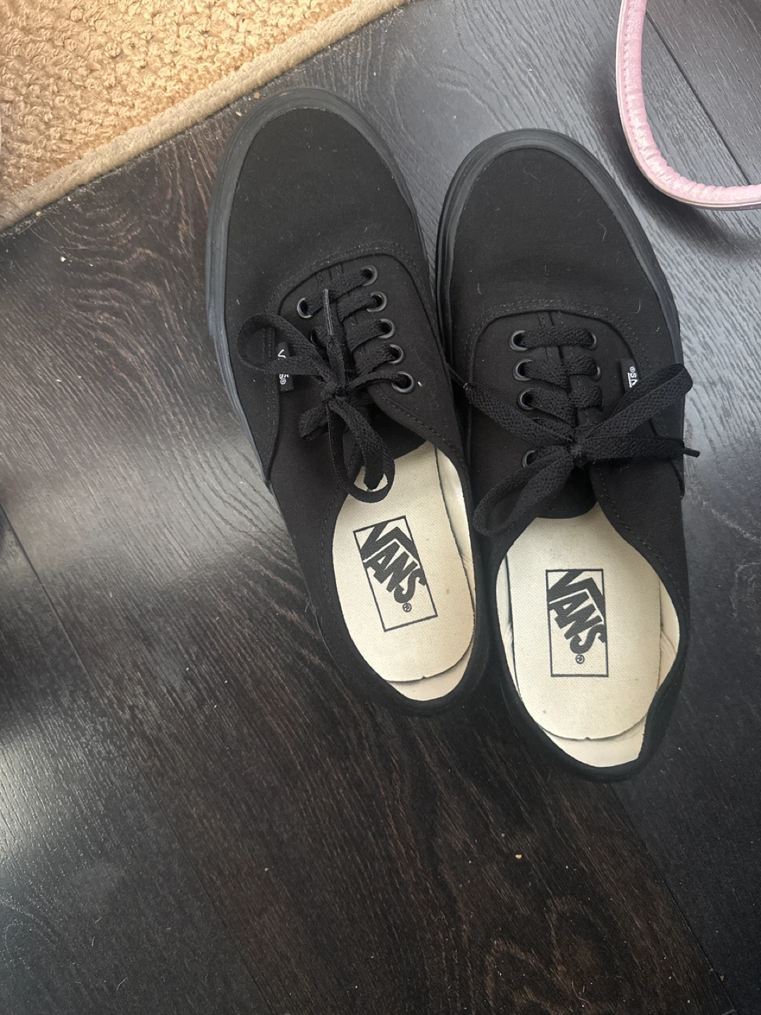 Vans Authentic Black Canvas Sneakers