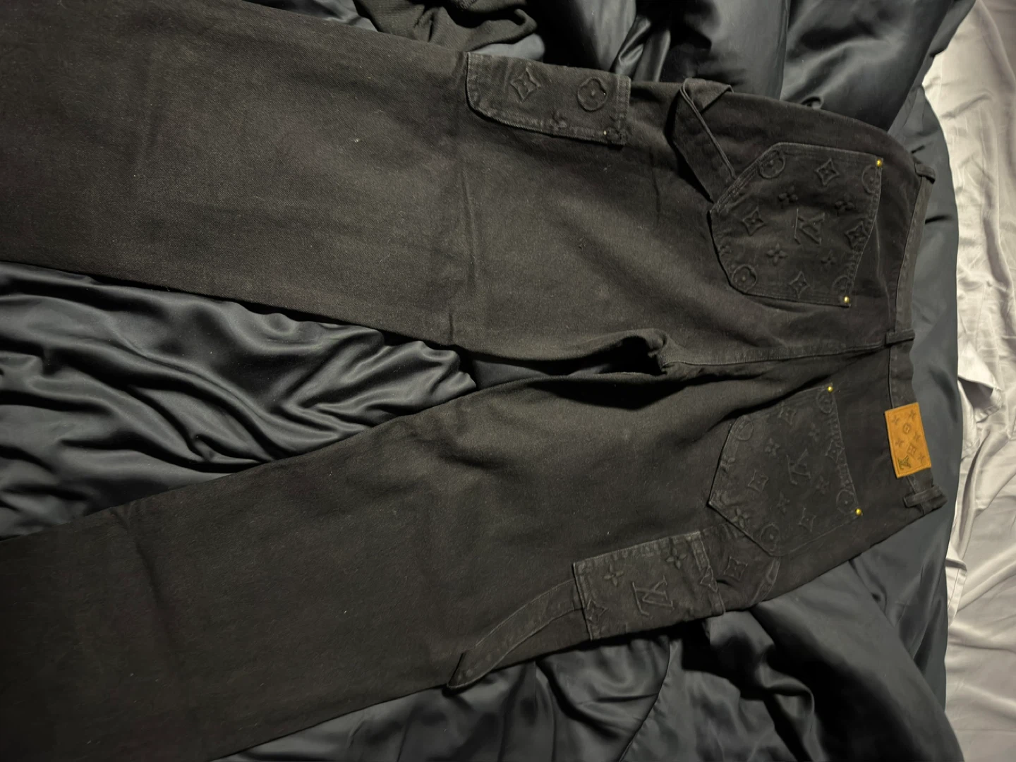 Louis Vuitton Black Monogram Pants - Size 30 Waist - photo 2
