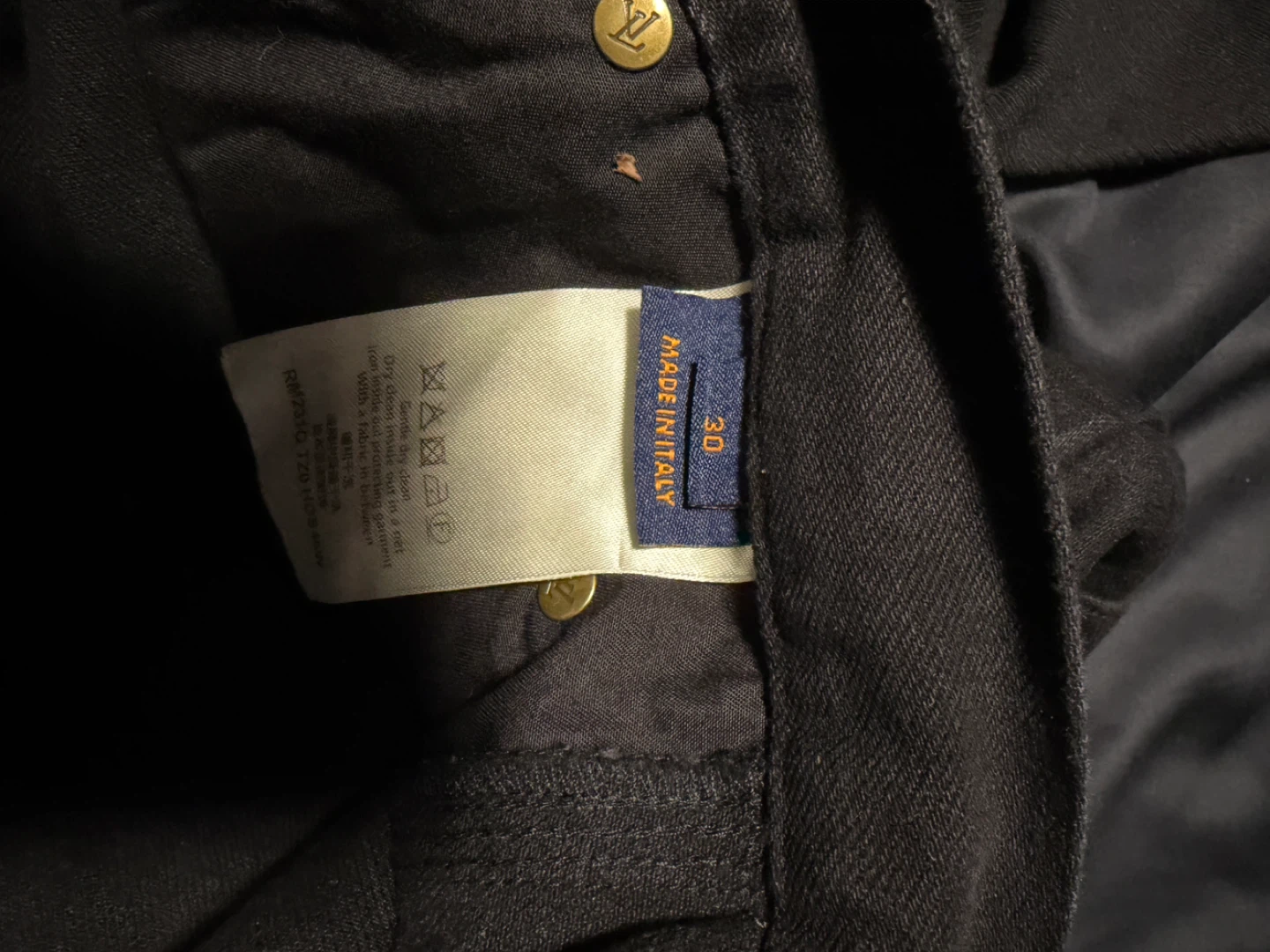 Louis Vuitton Black Monogram Pants - Size 30 Waist - photo 3