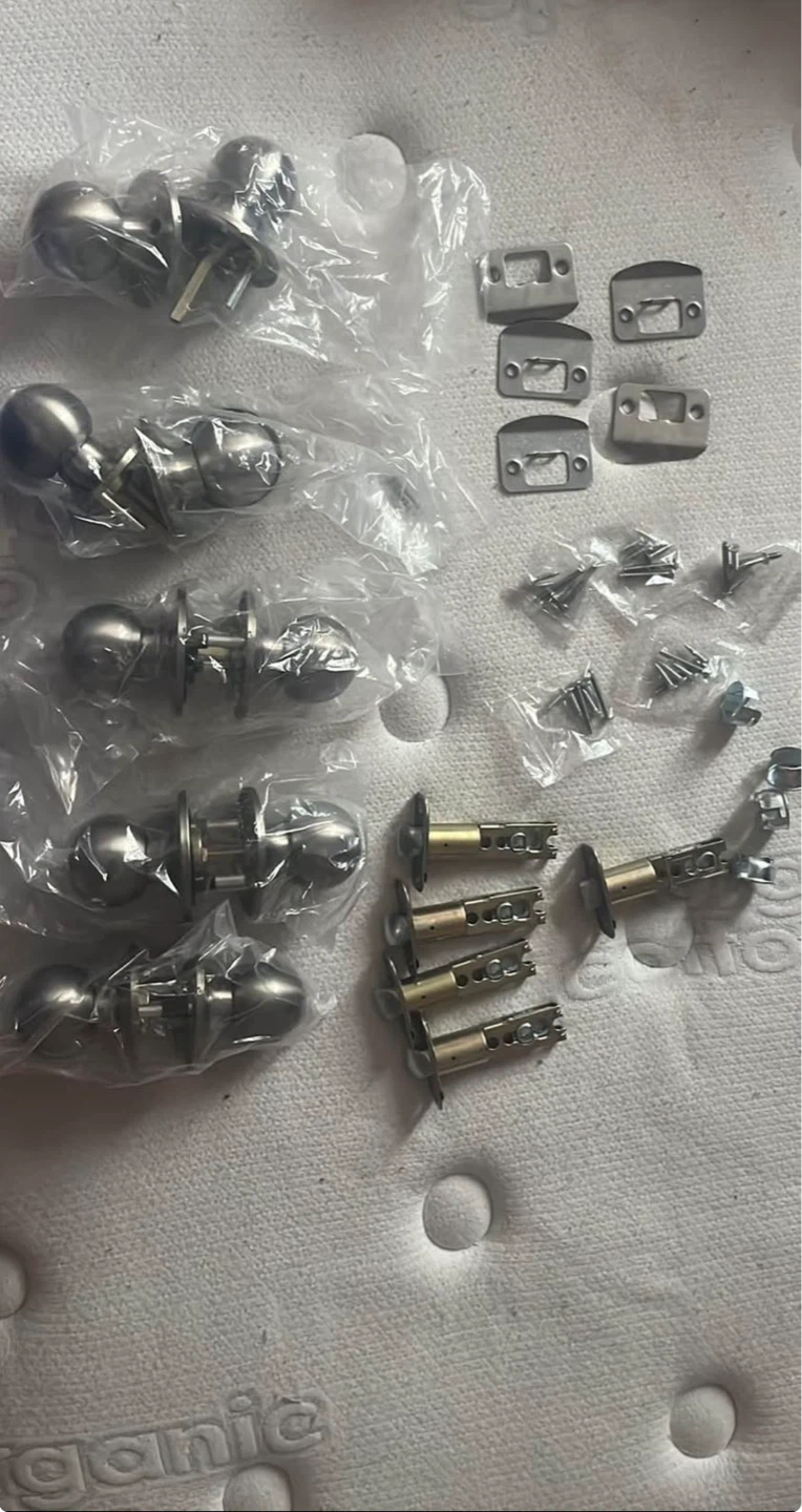 Defiant Saturn Collection Satin Nickel Passage Knobs - 6 Pack - photo 2
