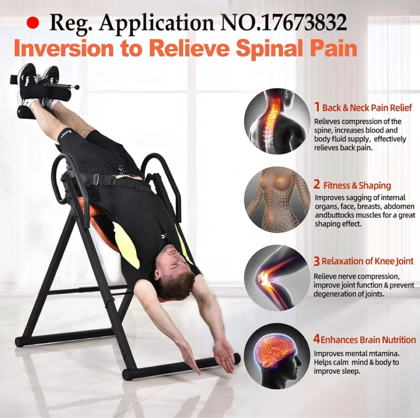 Teclor Inversion Table for Back Pain Relief - photo 3