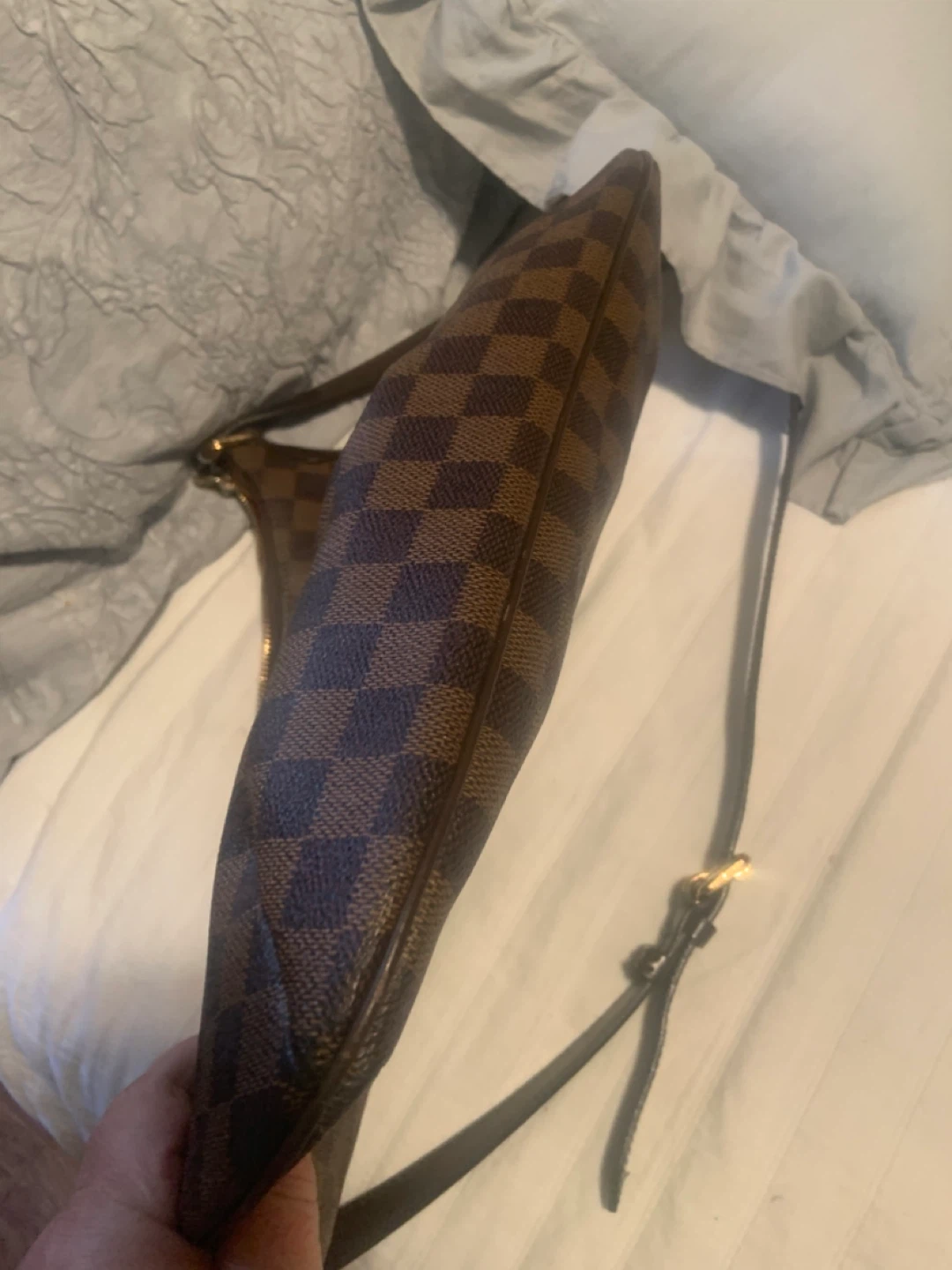 Louis Vuitton Damier Ebene Canvas Shoulder Bag - photo 5