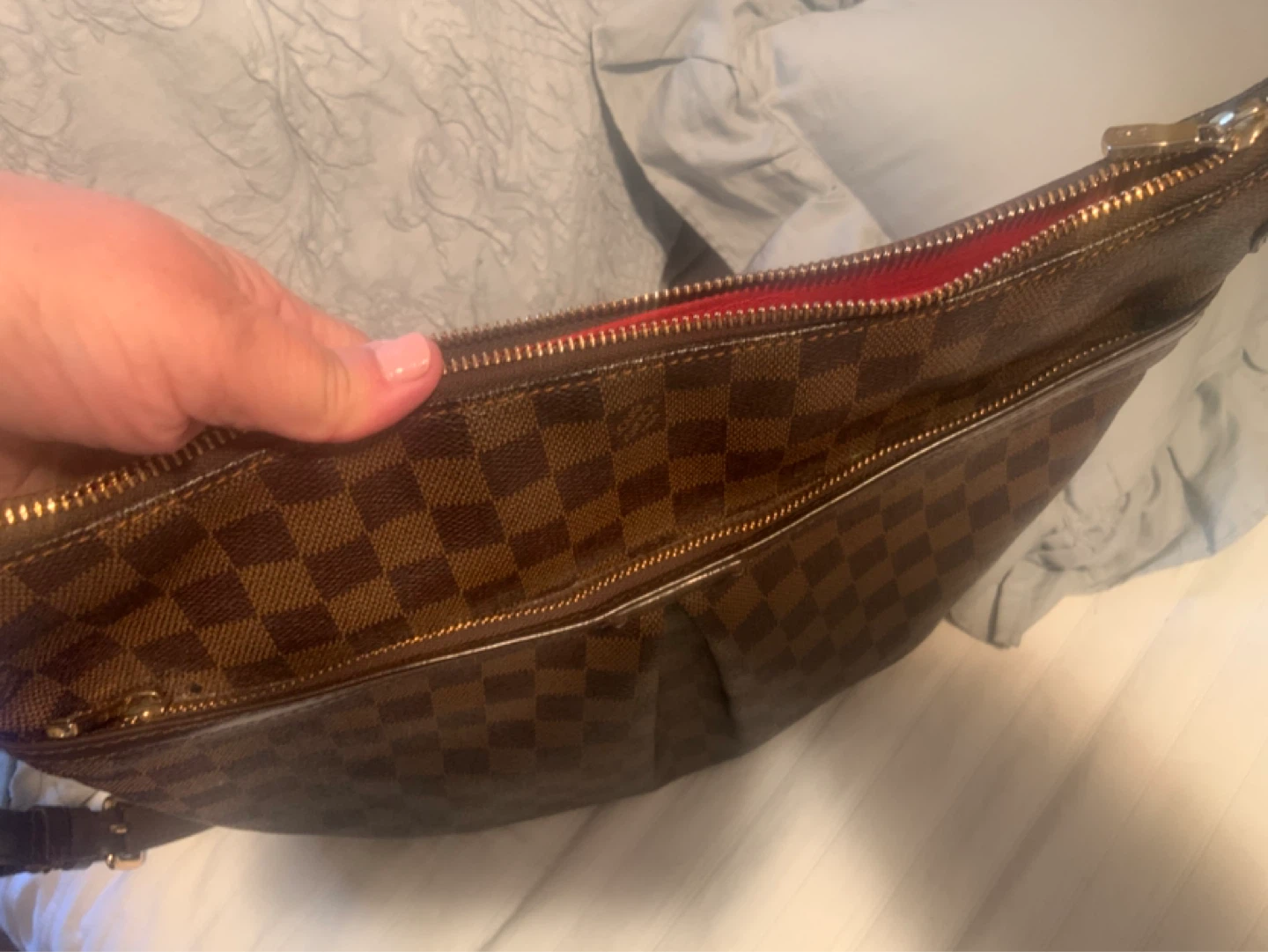 Louis Vuitton Damier Ebene Canvas Shoulder Bag - photo 3