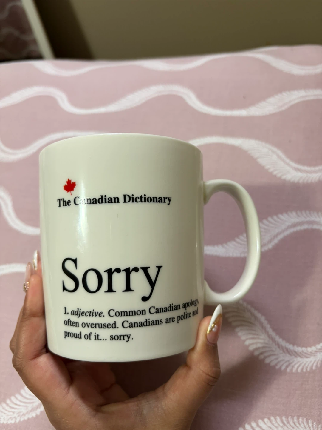 Canadian Dictionary Sorry Mug