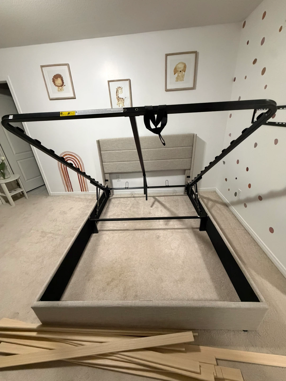 Upholstered Queen Bed Frame - photo 3