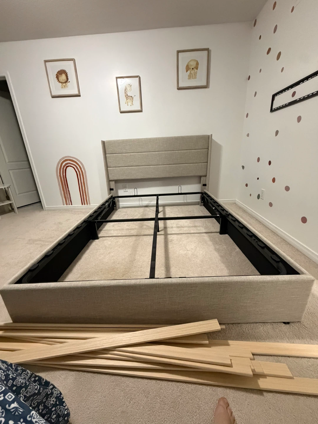 Upholstered Queen Bed Frame - photo 4