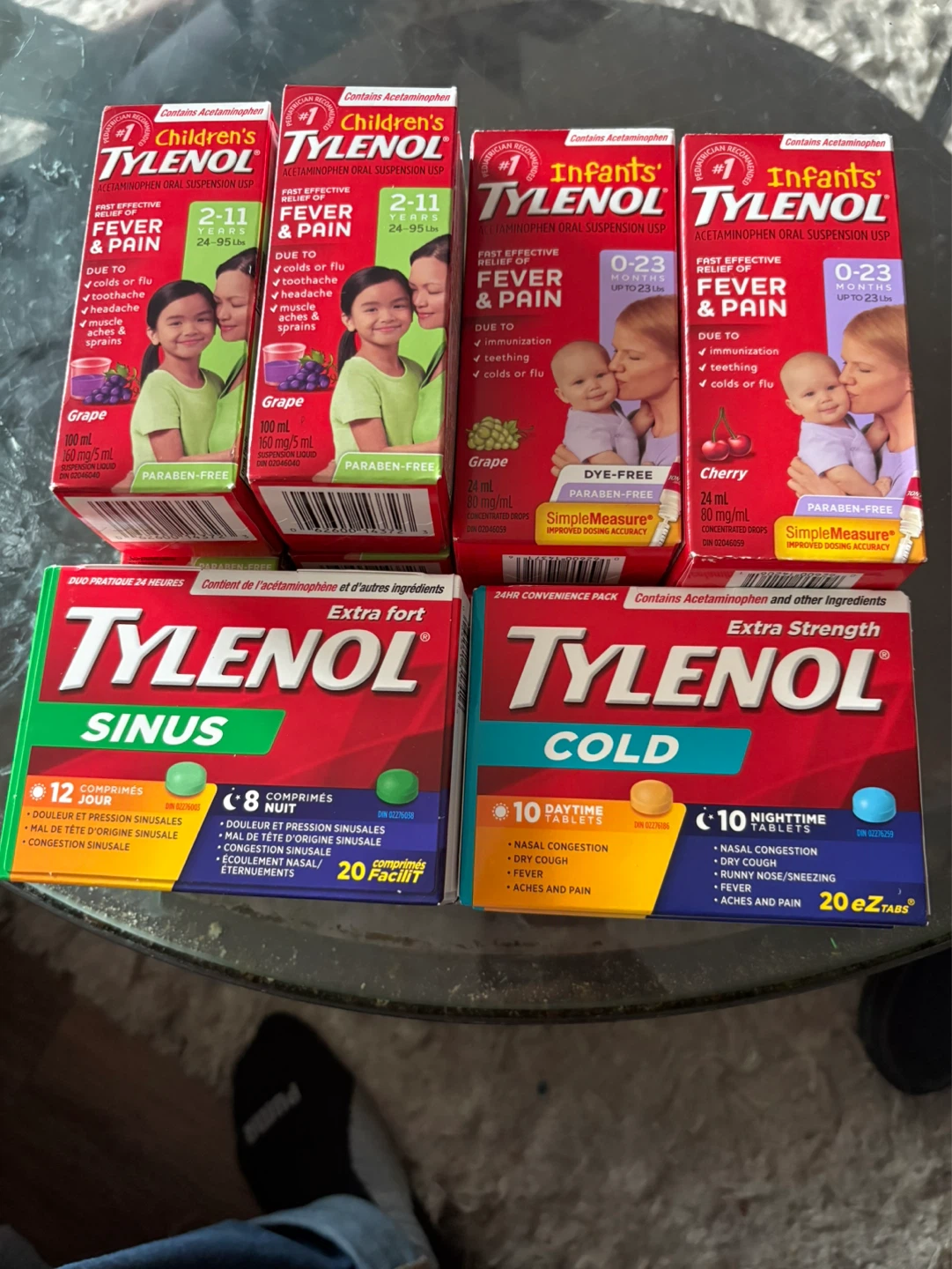 Tylenol Children's & Infants Fever Cold pack