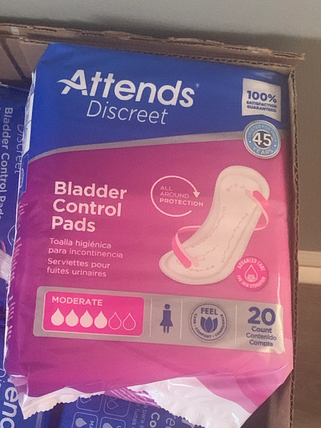 BOGO FREE Attends Discreet Bladder Control Pads Moderate