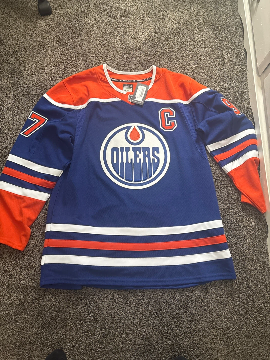 Fanatics Edmonton Oilers McDavid #97 Hockey Jersey