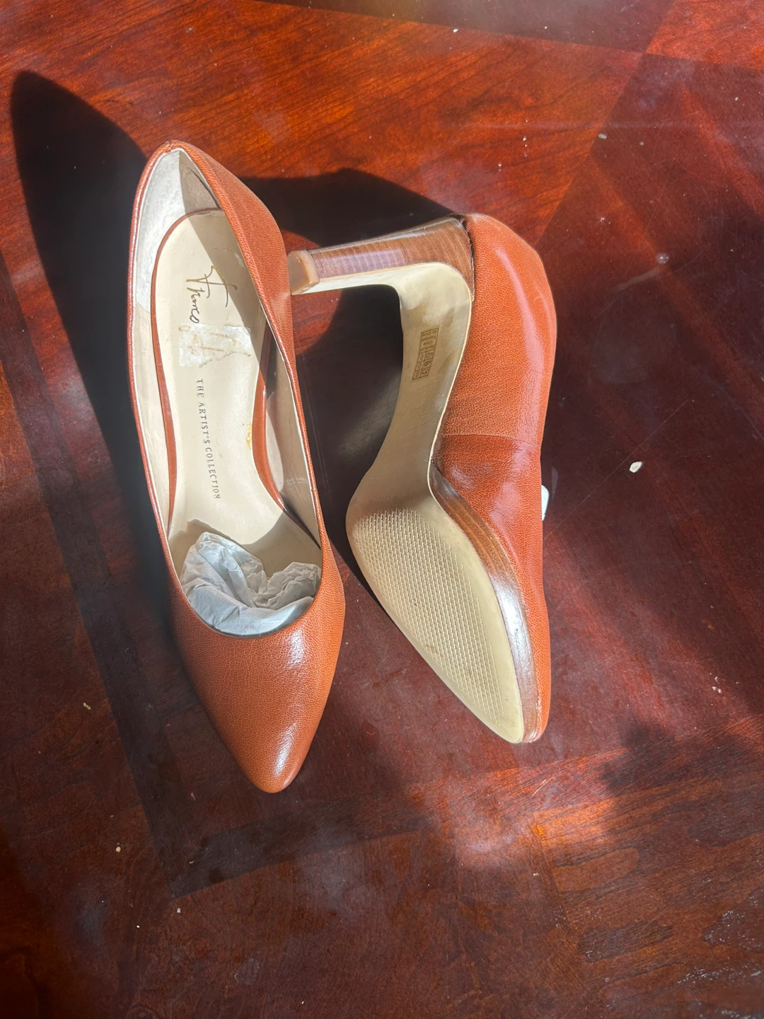 Franco Sarto Women's Brown Leather Heels