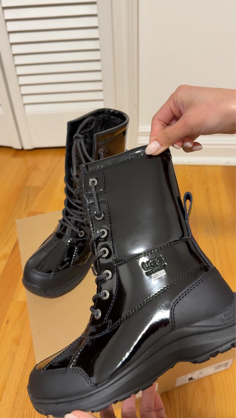UGG Black Patent Winter Boots - photo 2
