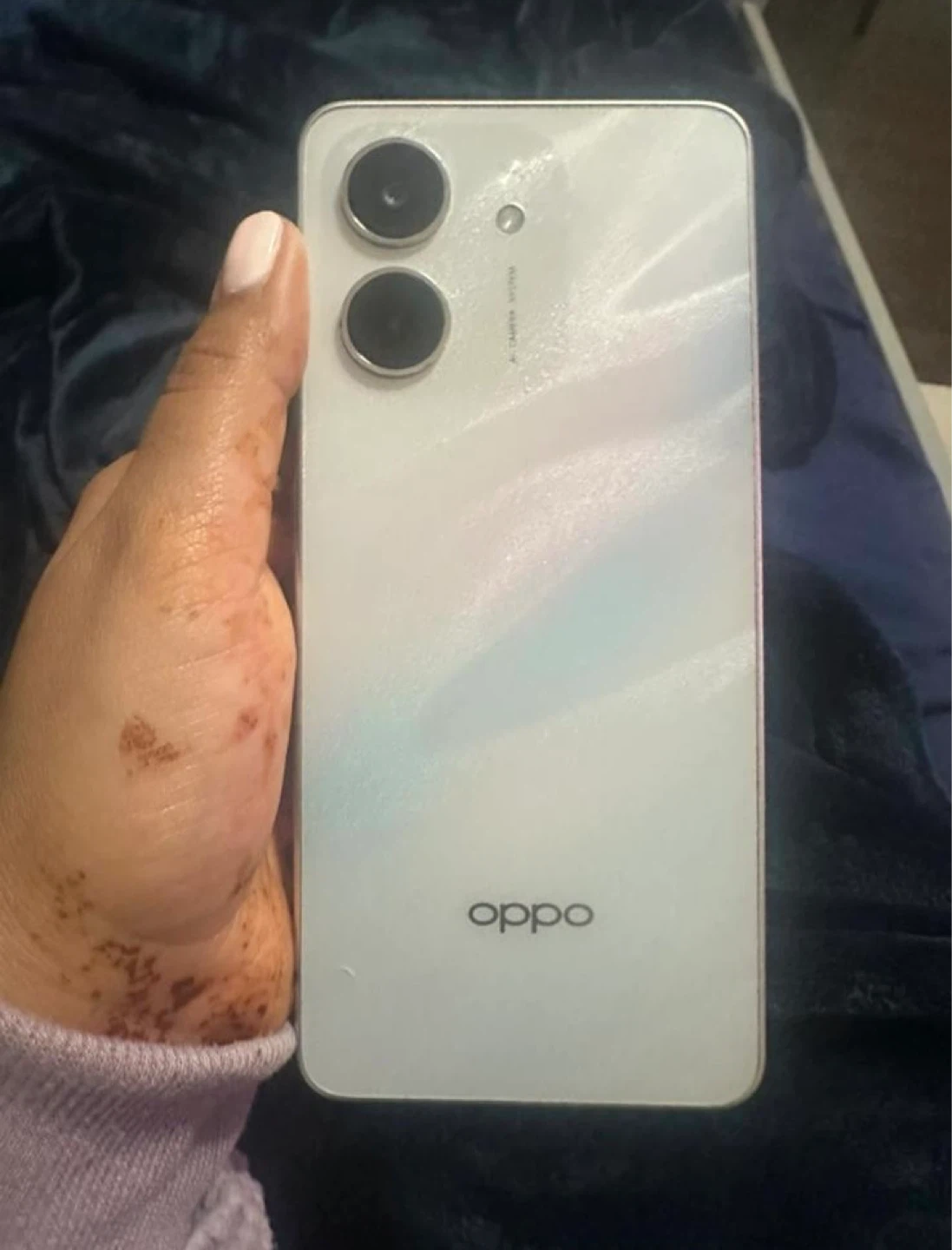 White OPPO Smartphone