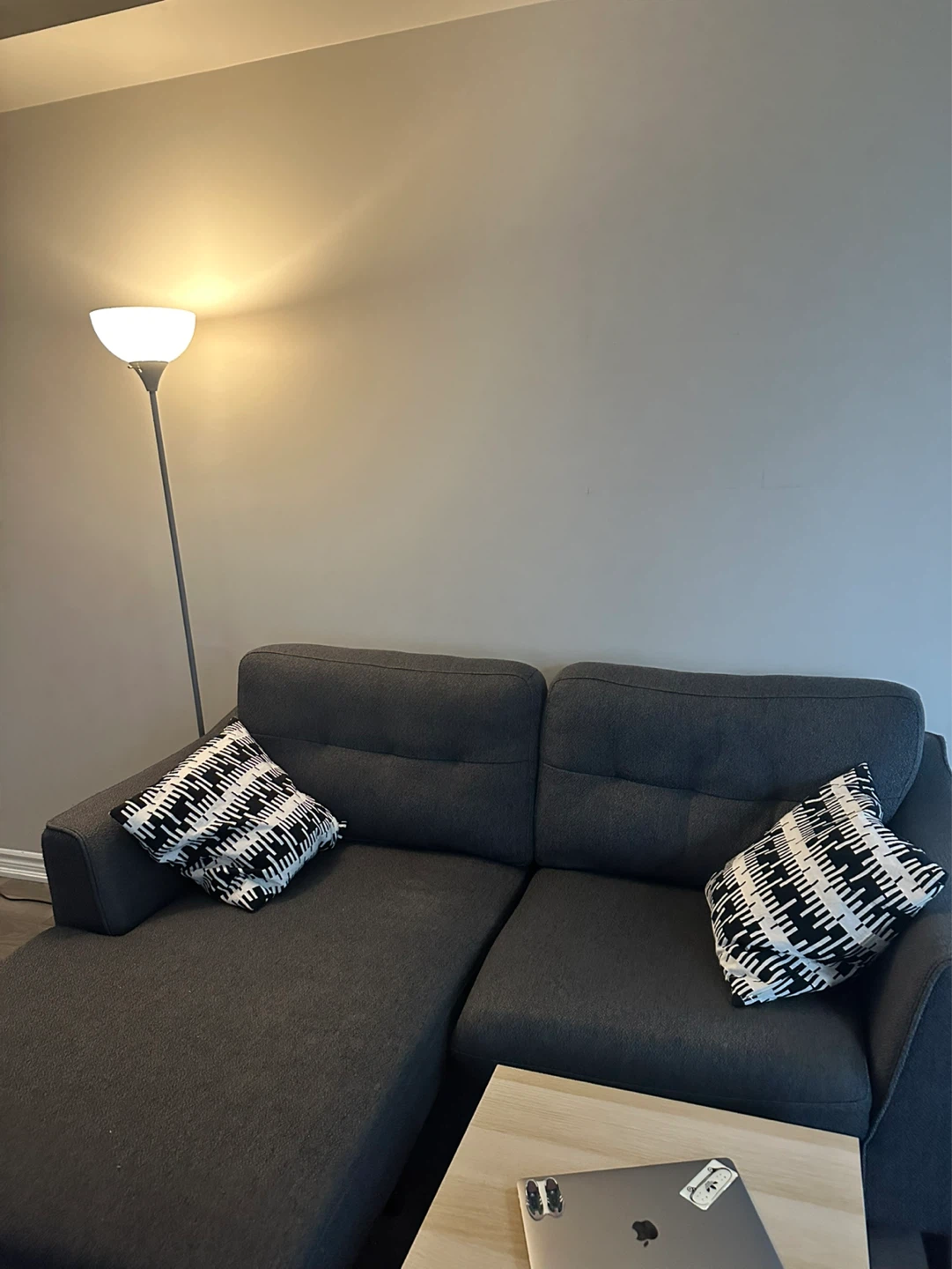 Structube "Sirine" Interchangeable Sectional Sofa - Dark Grey