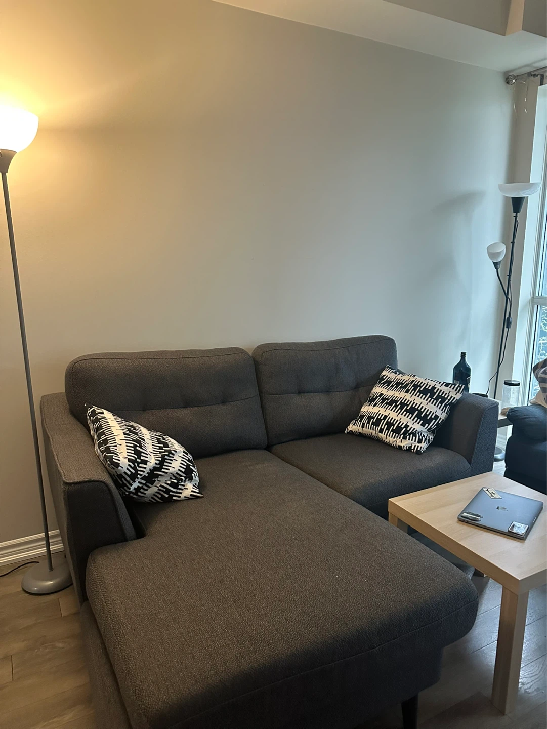 Structube "Sirine" Interchangeable Sectional Sofa - Dark Grey - photo 2