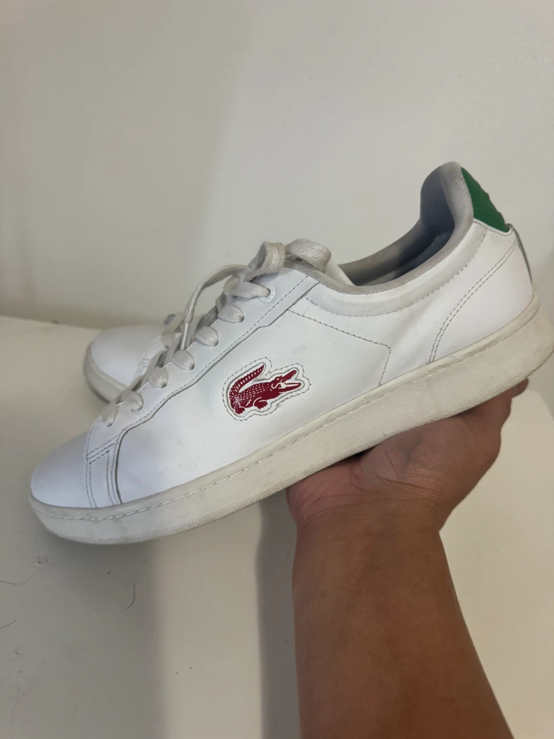 Lacoste Carnaby Pro 124 SMA White Sneakers Men's Size 11