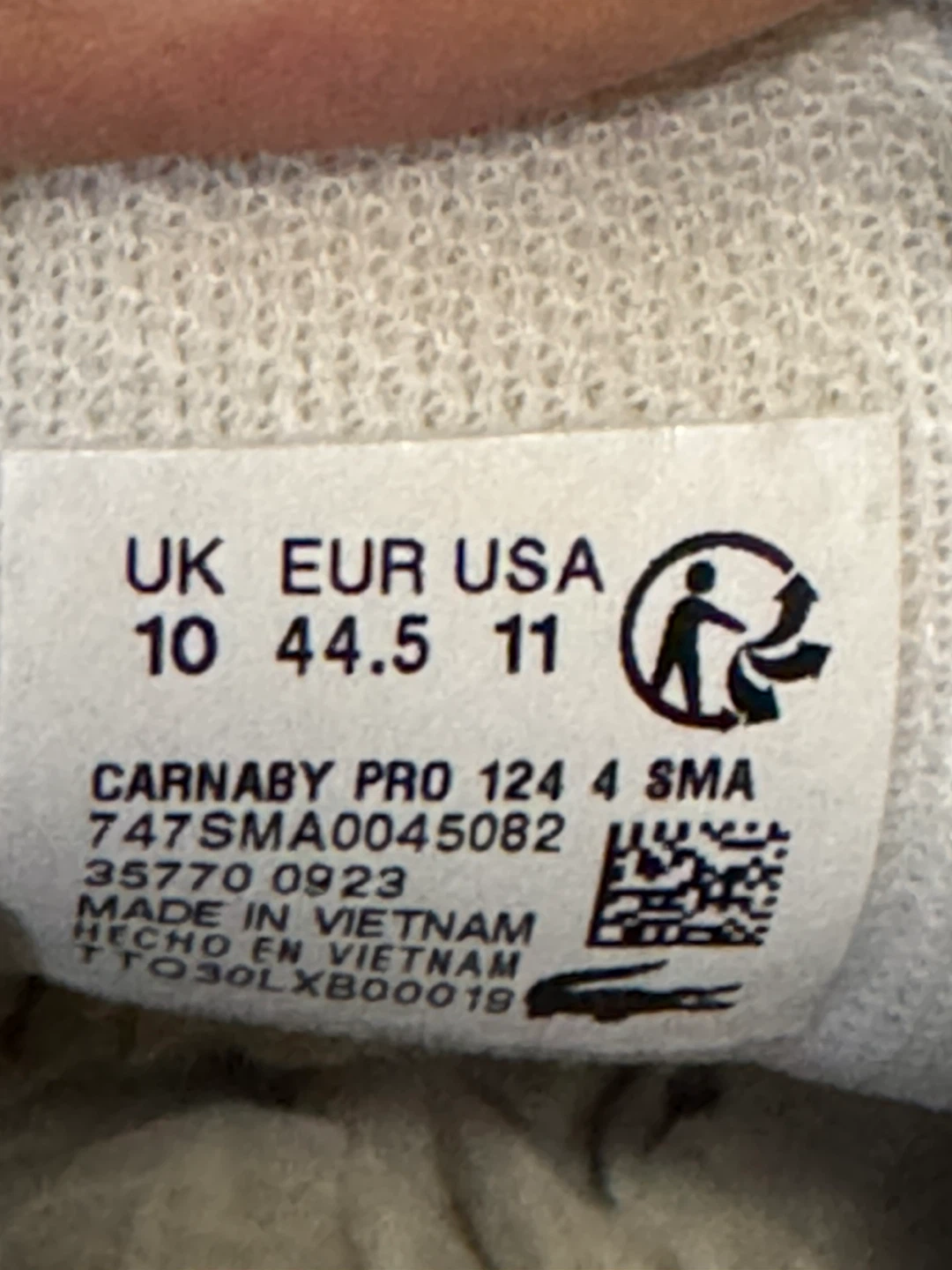 Lacoste Carnaby Pro 124 SMA White Sneakers Men's Size 11 - photo 4