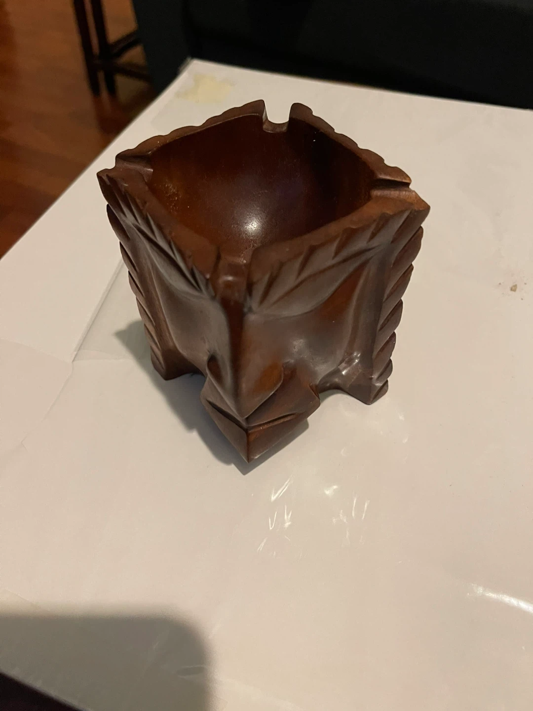 Wooden Tiki Ashtray - photo 4