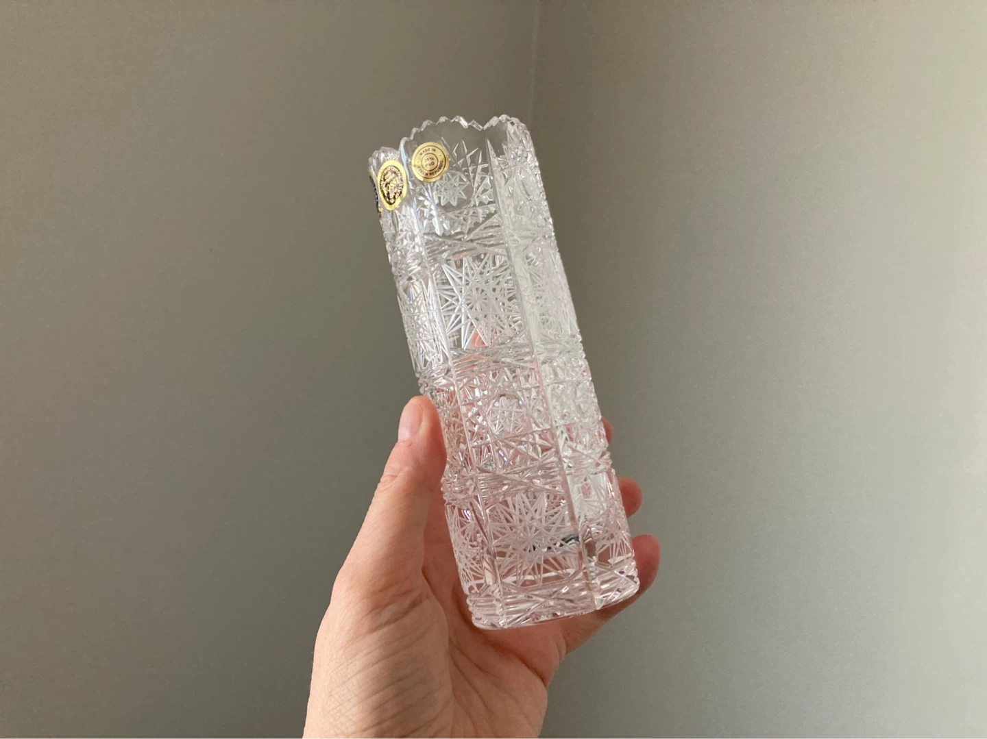 Vintage Czech Bohemia Crystal Vase - photo 5