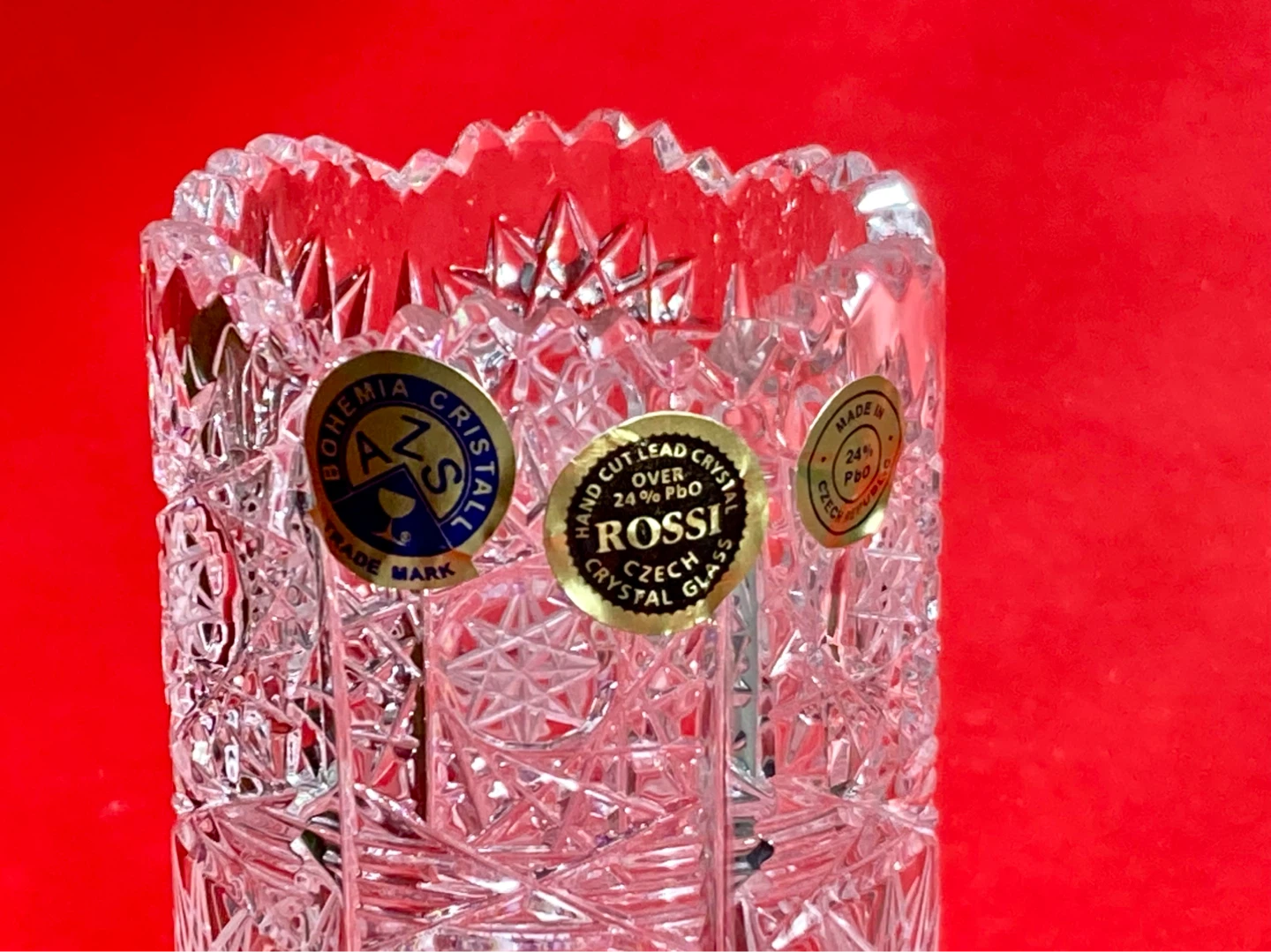 Vintage Czech Bohemia Crystal Vase - photo 2