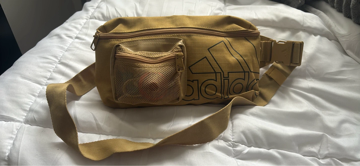 BRAND NEW Adidas Badge of Sport Waist Bag - Tan - photo 3