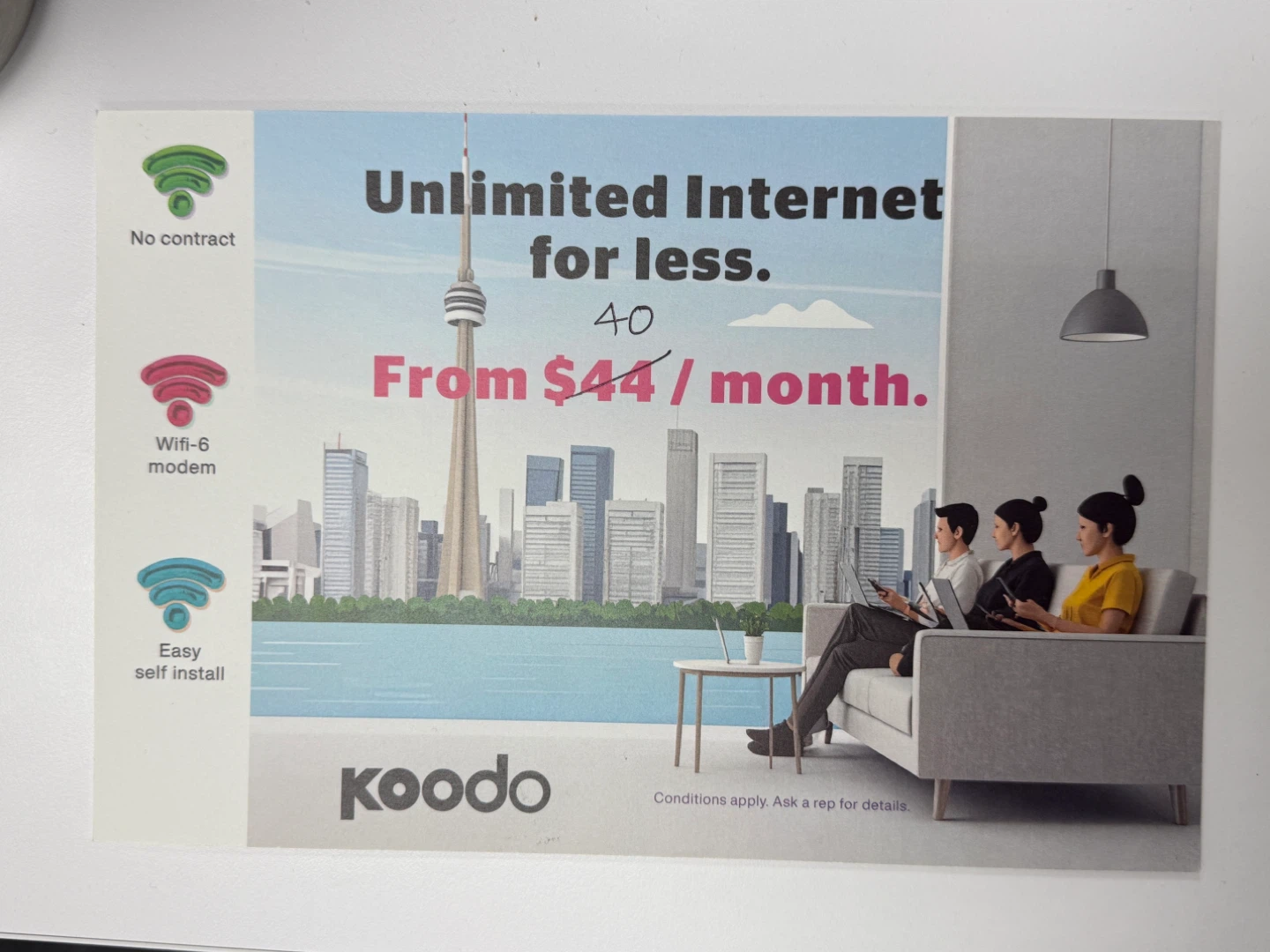 Koodo Unlimited Internet Offer