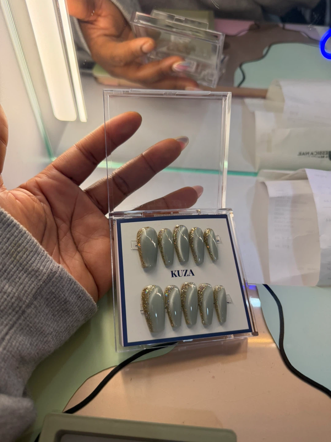 Handmade Cat Eye Press-On Nails