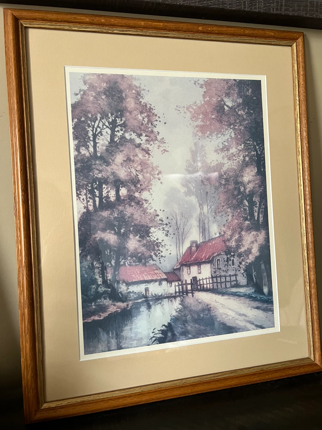 Vintage Cottage Scene Art Print - photo 5