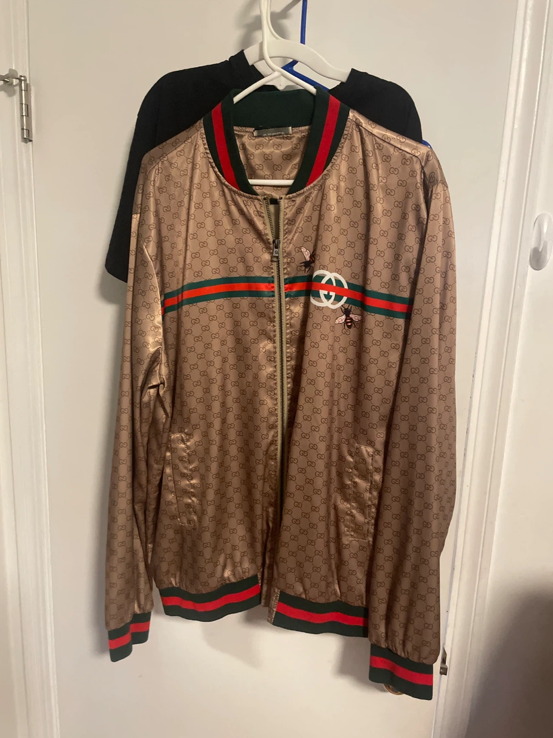 Gucci GG Supreme Bomber Jacket with Bees