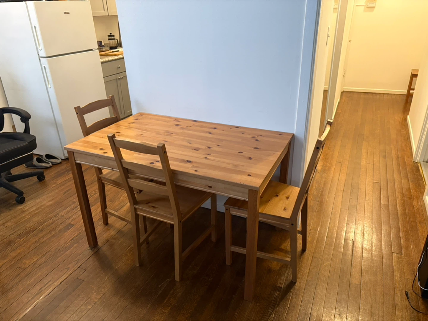 Wooden Dining Table and Chairs Set