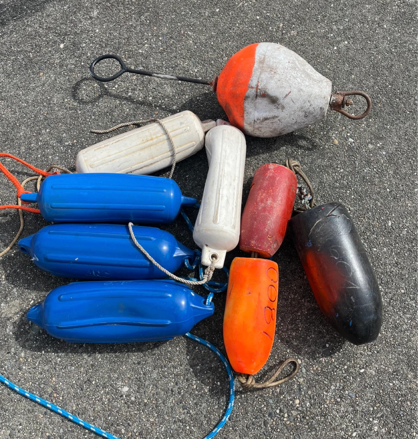 Assorted Boat Fenders and Buoys