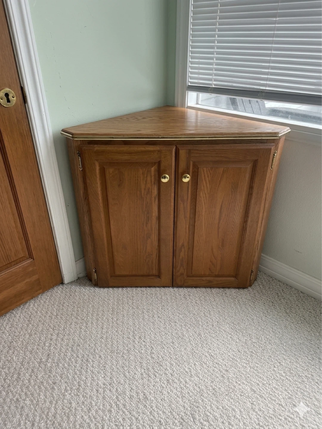 Wooden Corner Cabinet