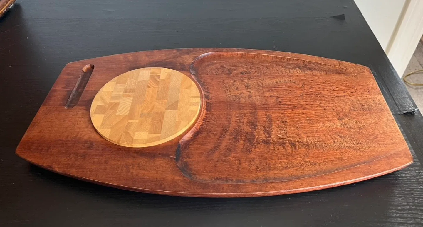 MCM bariboo craft cutting board with butchers block - photo 2