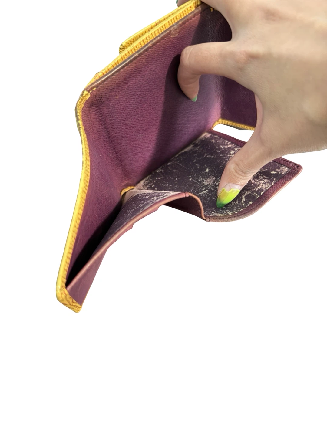 Louis Vuitton Epi Leather Tri-fold Wallet - Yellow - photo 4
