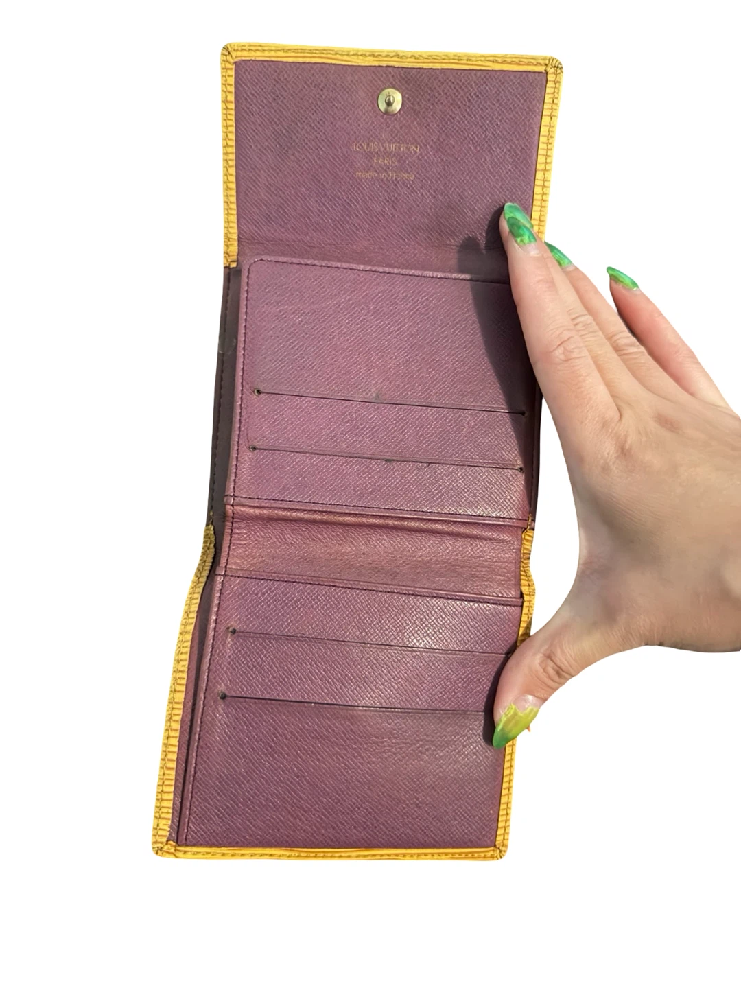 Louis Vuitton Epi Leather Tri-fold Wallet - Yellow - photo 3