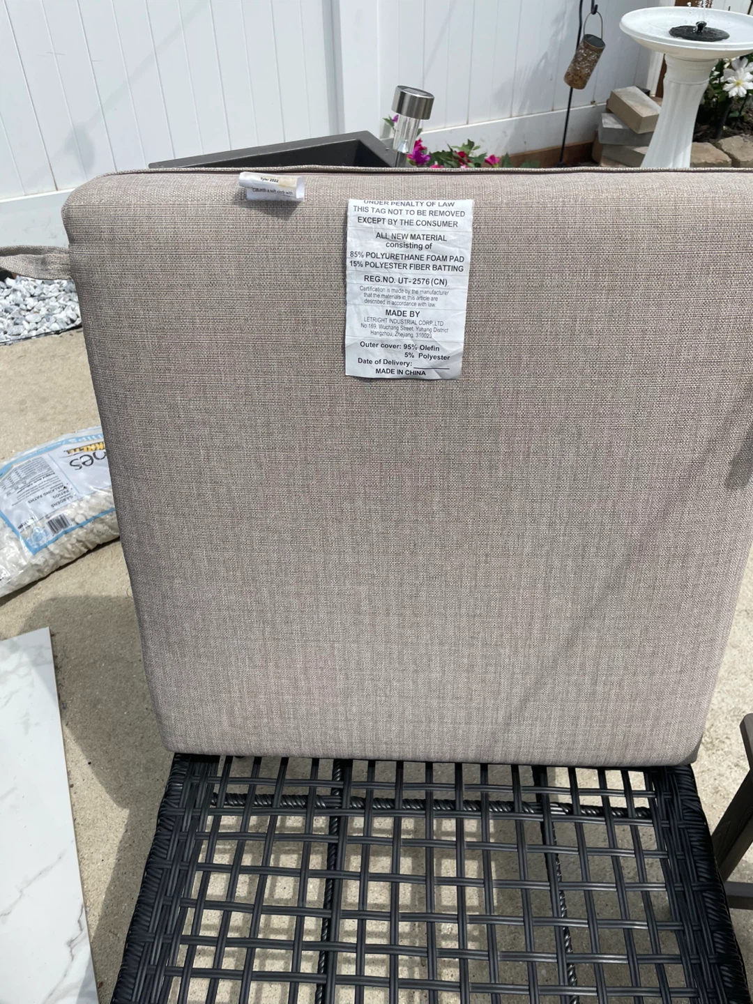 Outdoor Cushion for Patio Chair