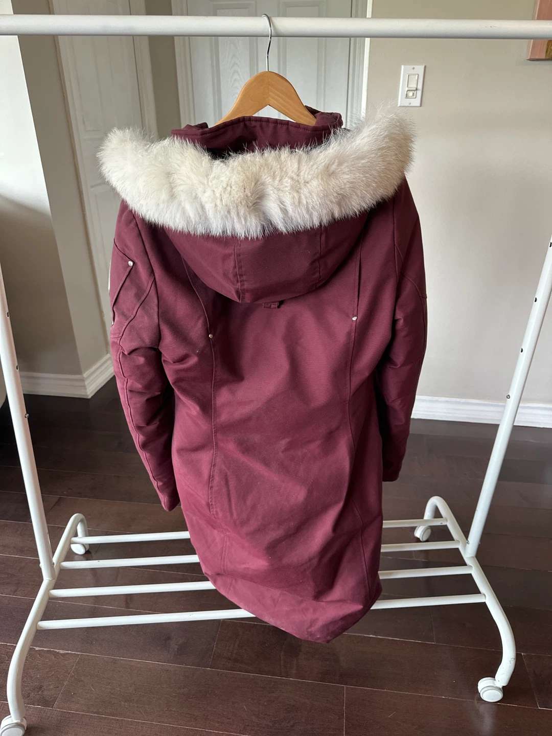 Moose Knuckles Down Filled Burgundy Parka - photo 4