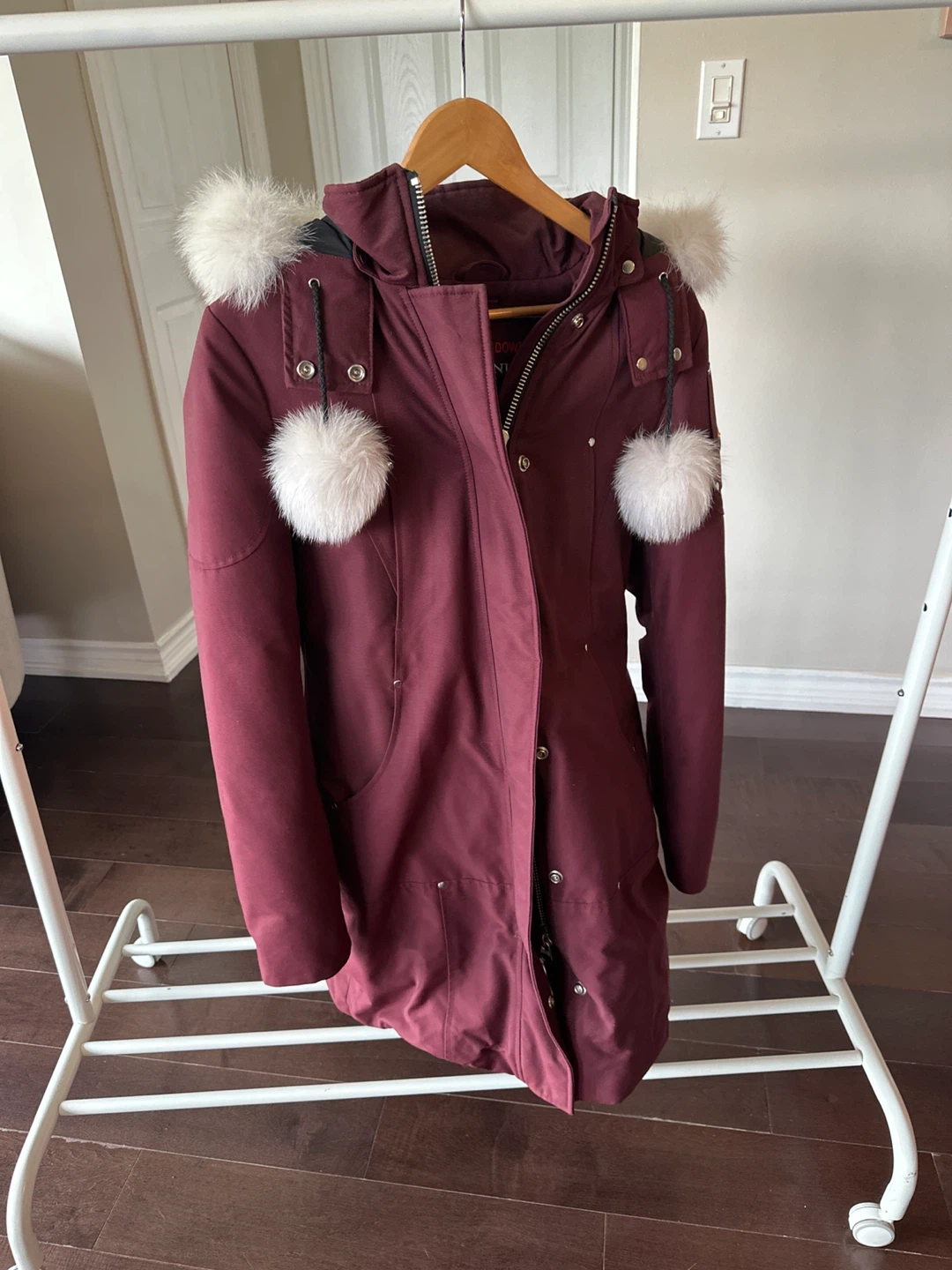 Moose Knuckles Down Filled Burgundy Parka - photo 3