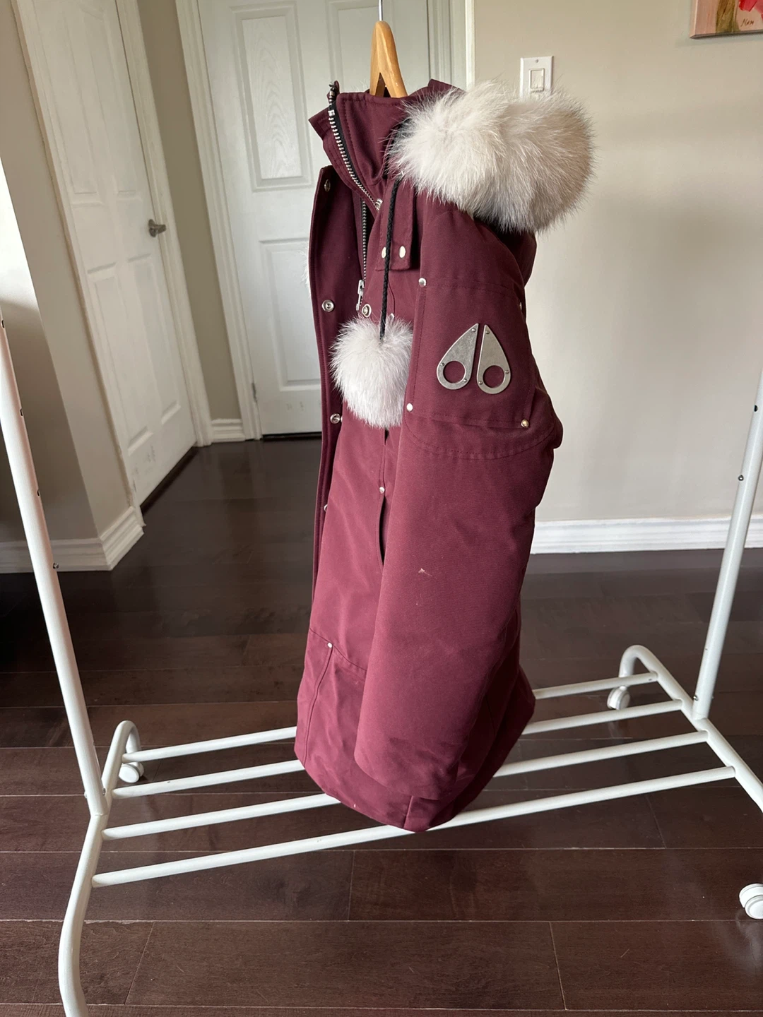 Moose Knuckles Down Filled Burgundy Parka - photo 5