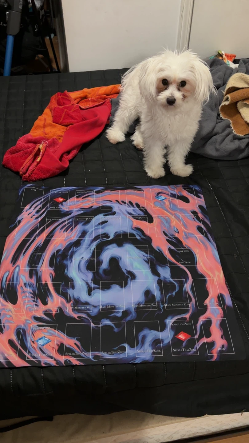 Yu-Gi-Oh! TCG Playmat - Fire and Ice Design - photo 2