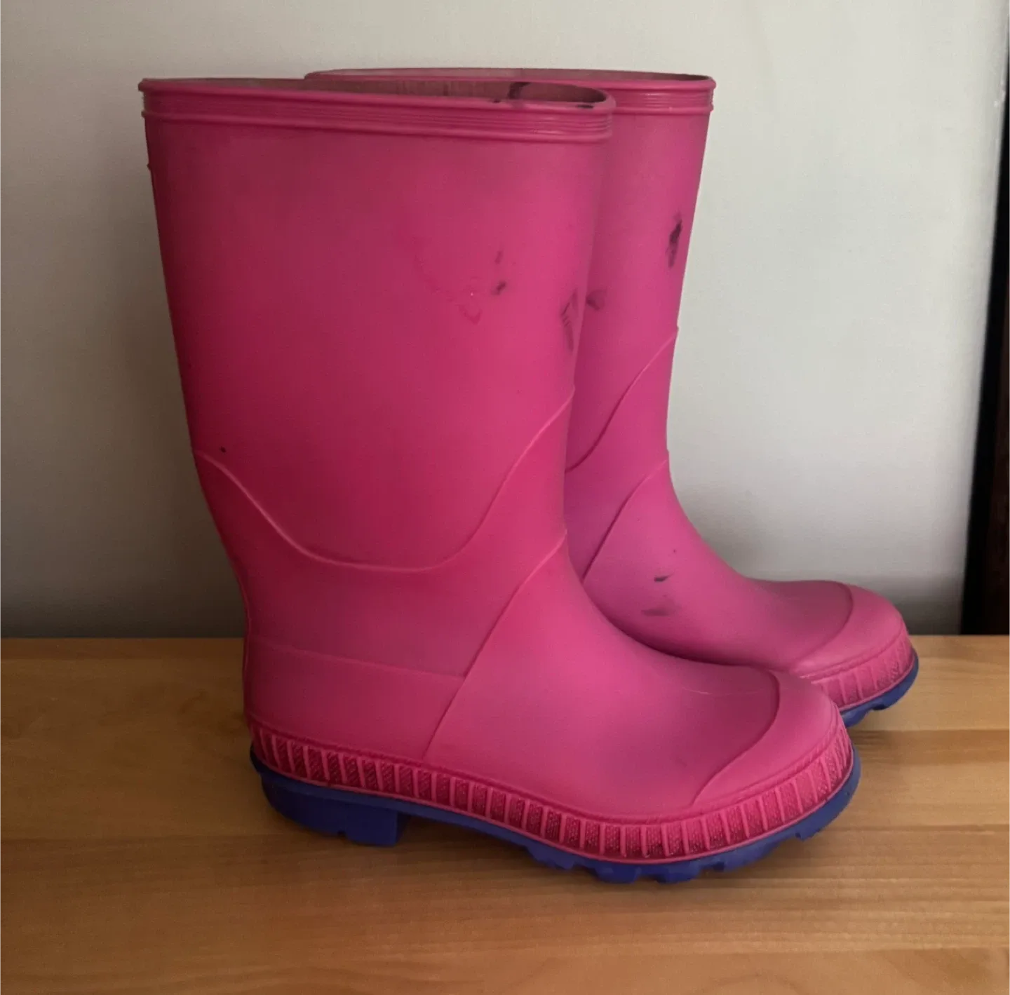 Pink Rubber Rain Boots - photo 2