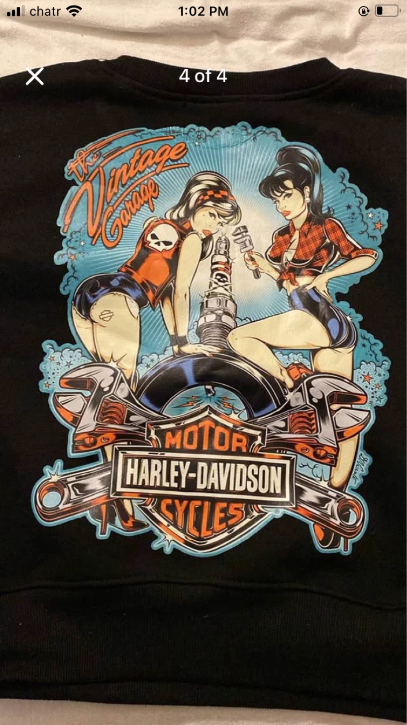 Harley-Davidson Cropped Sweatshirt - photo 3