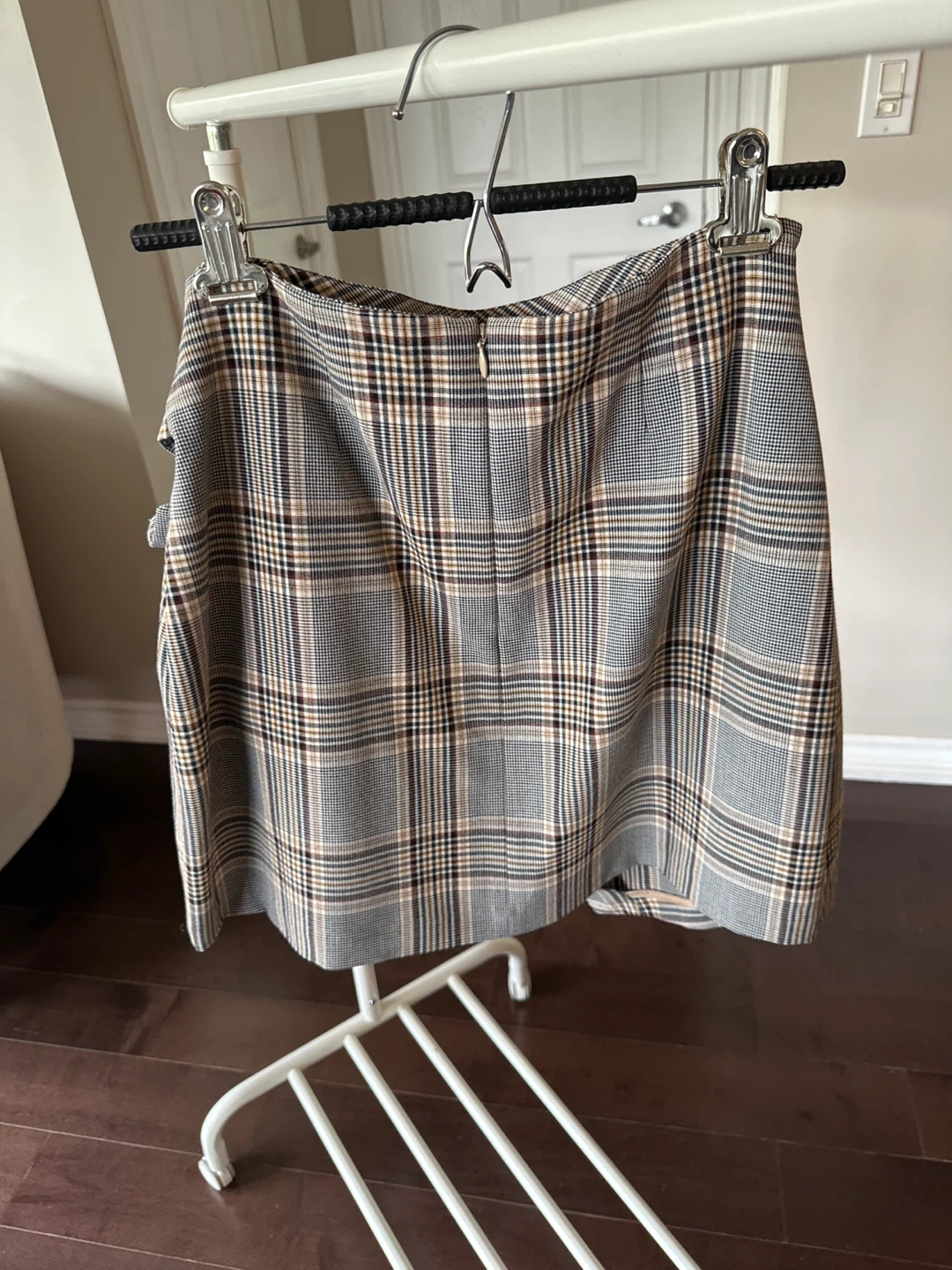 Wilfred Plaid Wrap Skirt Size 8 - photo 3