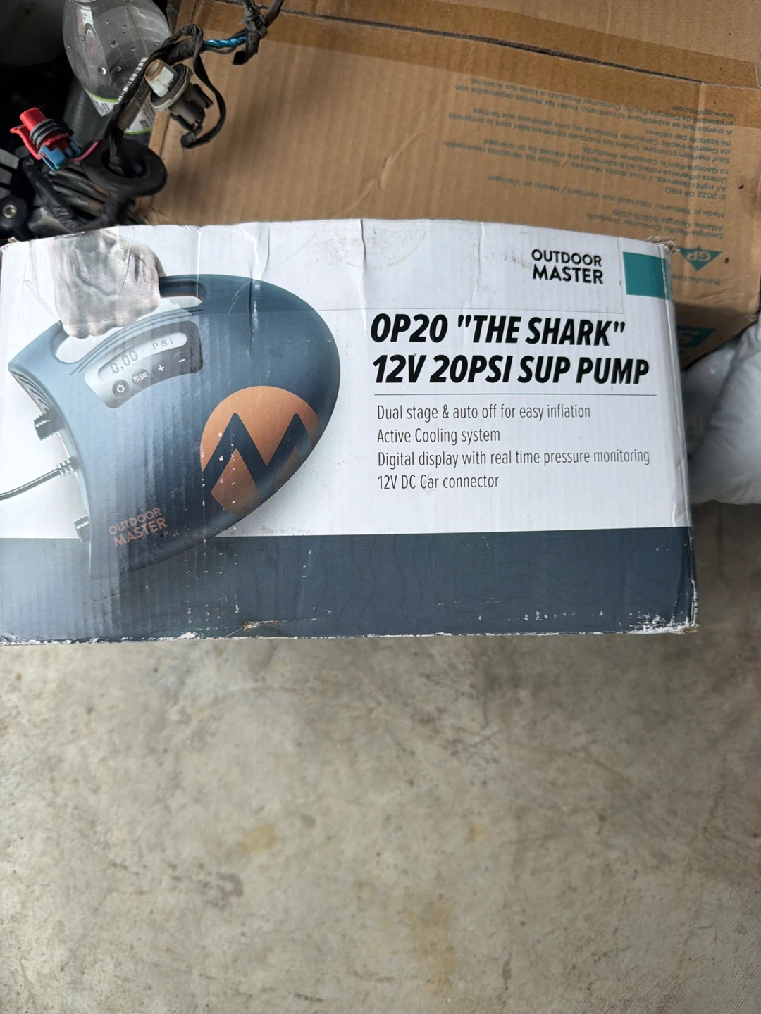 Outdoor Master OP20 "The Shark" 12V 20PSI SUP Pump - photo 2