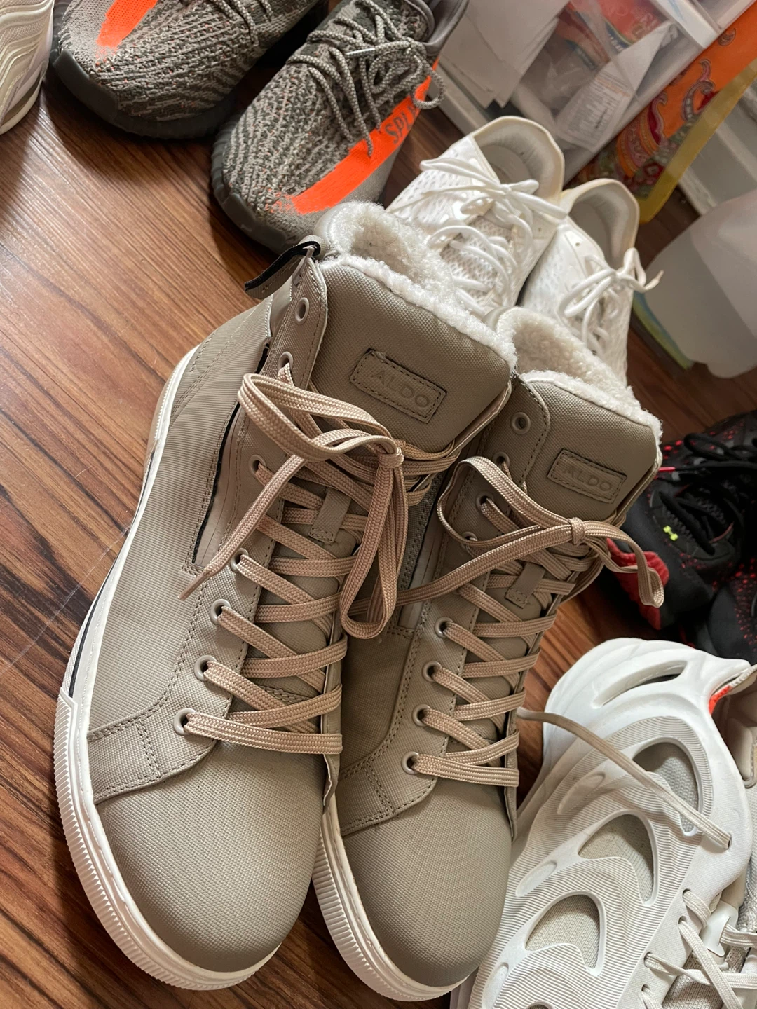 ALDO Women's Fur Lined High Top Sneakers - photo 4